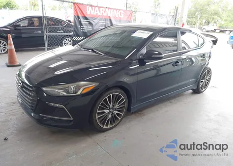 2018 Hyundai Elantra Sport из США, поврежденный, VIN KMHD04LB1JU481274